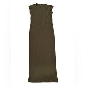 Whistles Khaki Green Maxi T-Shirt Dress Size 4